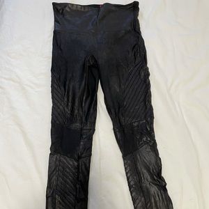 Spanx Moto Leather Leggings
